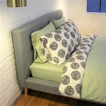 White Lotus Home Bed Pillow Covers in Organic Cotton Sateen Print or Solid Fabric White Lotus Home Bed Pillow Covers in Organic Cotton Sateen Print or Solid Fabric