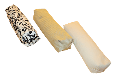 White Lotus Home BUCKWHEAT MASSAGE NECK ROLL with Cover - 4x17 Cylinder White Lotus Home BUCKWHEAT MASSAGE NECK ROLL with Cover - 4x17 Cylinder