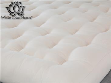 White Lotus Home Green Cotton Boulder Mattress with Fire Retardant White Lotus Home Green Cotton Boulder Mattress with Fire Retardant
