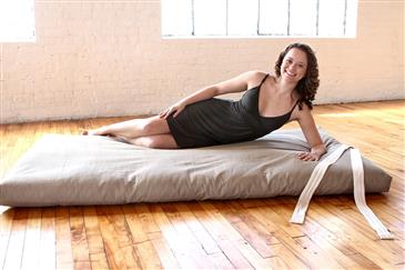 White Lotus Home Green Cotton Latex Core Stow White Lotus Home Green Cotton Latex Core Stow