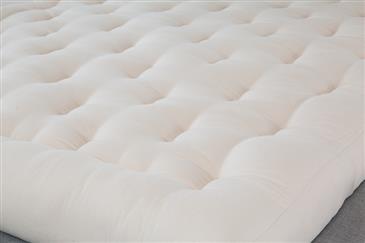 White Lotus Home Green Cotton and Wool Boulder Dreamton Futon White Lotus Home Green Cotton and Wool Boulder Dreamton Futon