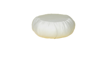 White Lotus Home Kapok filled ZAFU Meditation Pillow in Sateen Natural Fabric - WLH D White Lotus Home Kapok filled ZAFU Meditation Pillow in Sateen Natural Fabric - WLH D