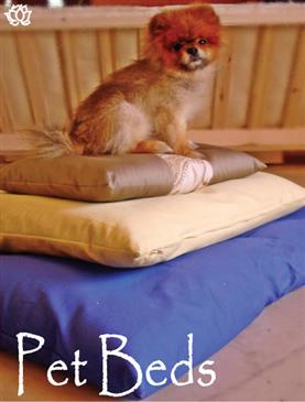 White Lotus Home Natural Cotton Pet Bed with Cover White Lotus Home Natural Cotton Pet Bed with Cover