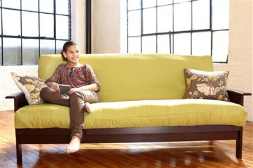 White Lotus Home Natural Latex Futon White Lotus Home Natural Latex Futon