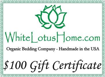 White Lotus Home GIFT CERTIFICATES White Lotus Home GIFT CERTIFICATES