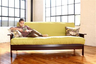 White Lotus Home Pure Cotton and Foam Futon White Lotus Home Pure Cotton and Foam Futon